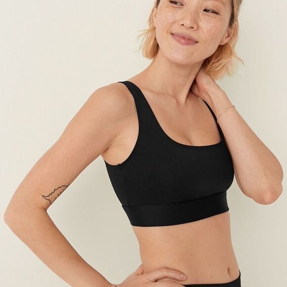 PINK GYM TO SWIM SQUARE NECK TOP - Picture 2 of 4